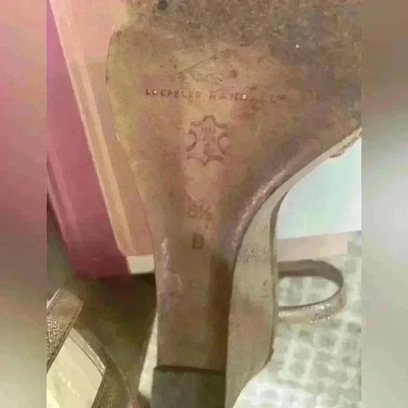 Loeffler Randall Allegra metallic sandal size 8 1/2 - Picture 8 of 10